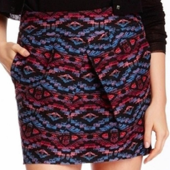 WESTON Aztec Jacquard Angelina Anthropologie Skirt - Picture 6 of 7